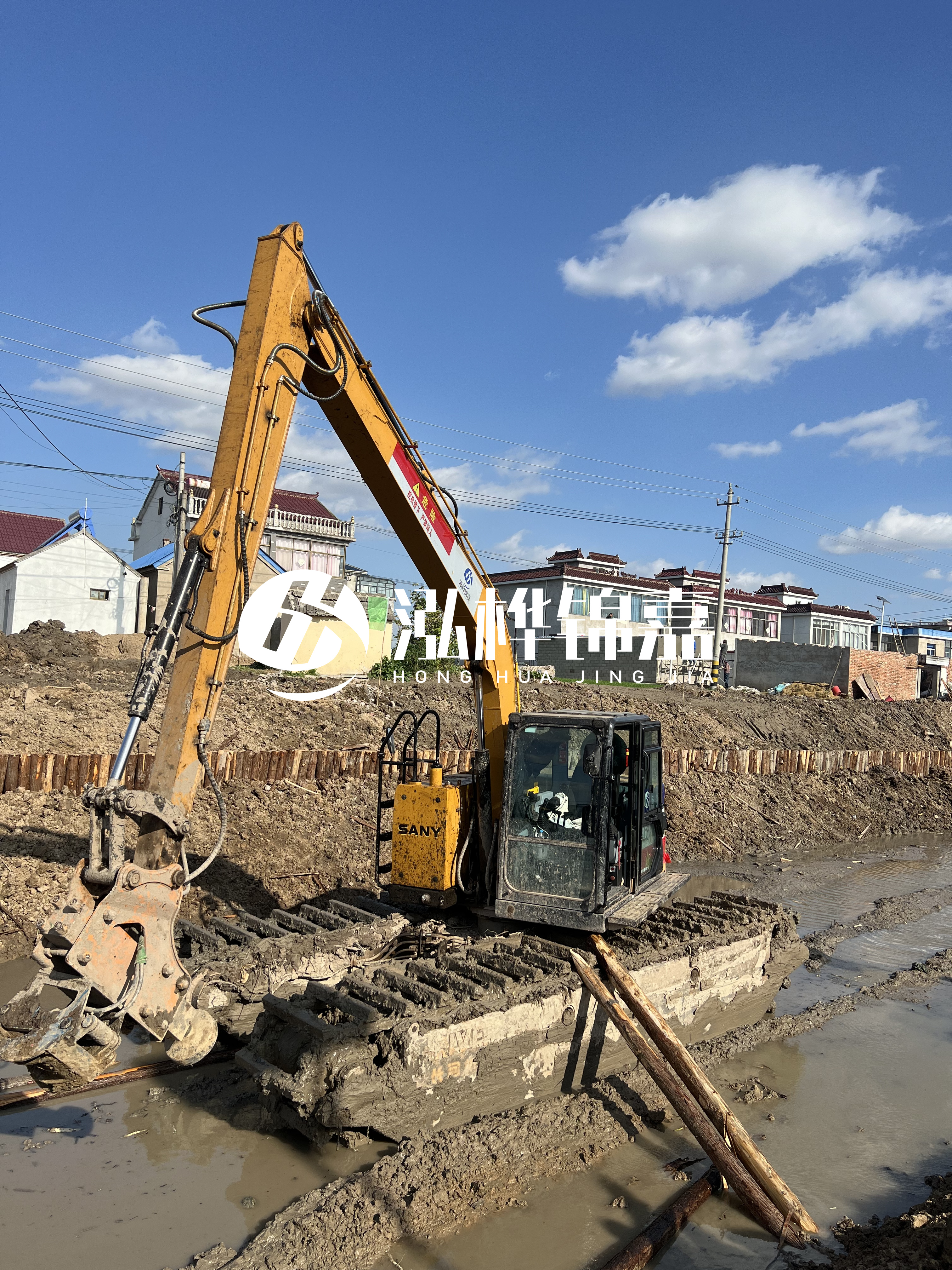 汕頭松木樁源頭廠家-河道護坡打樁對河岸保護有何作用？