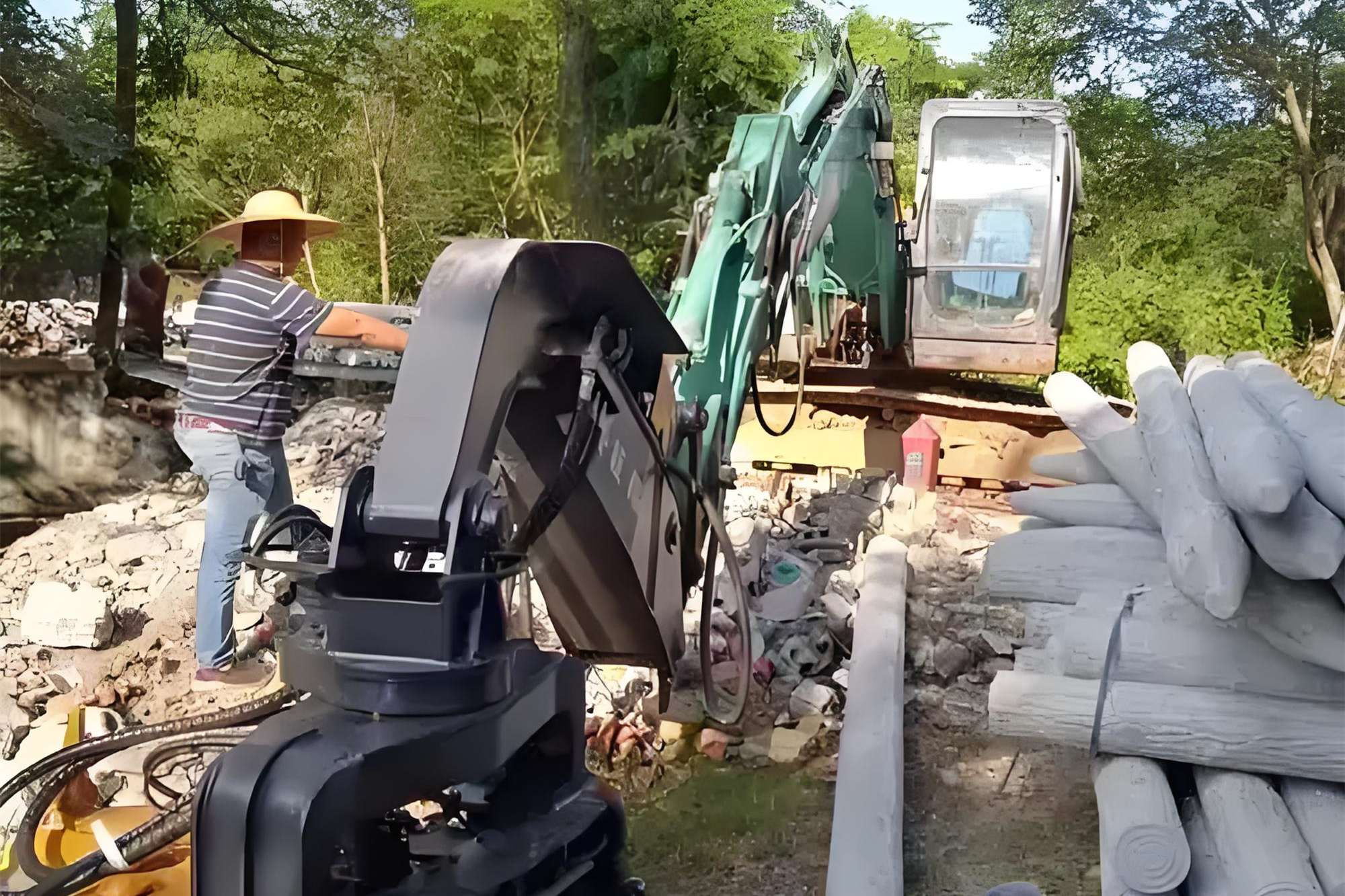 水泥樁批發廠家泓樺錦嘉-水泥仿木樁多少錢一根？