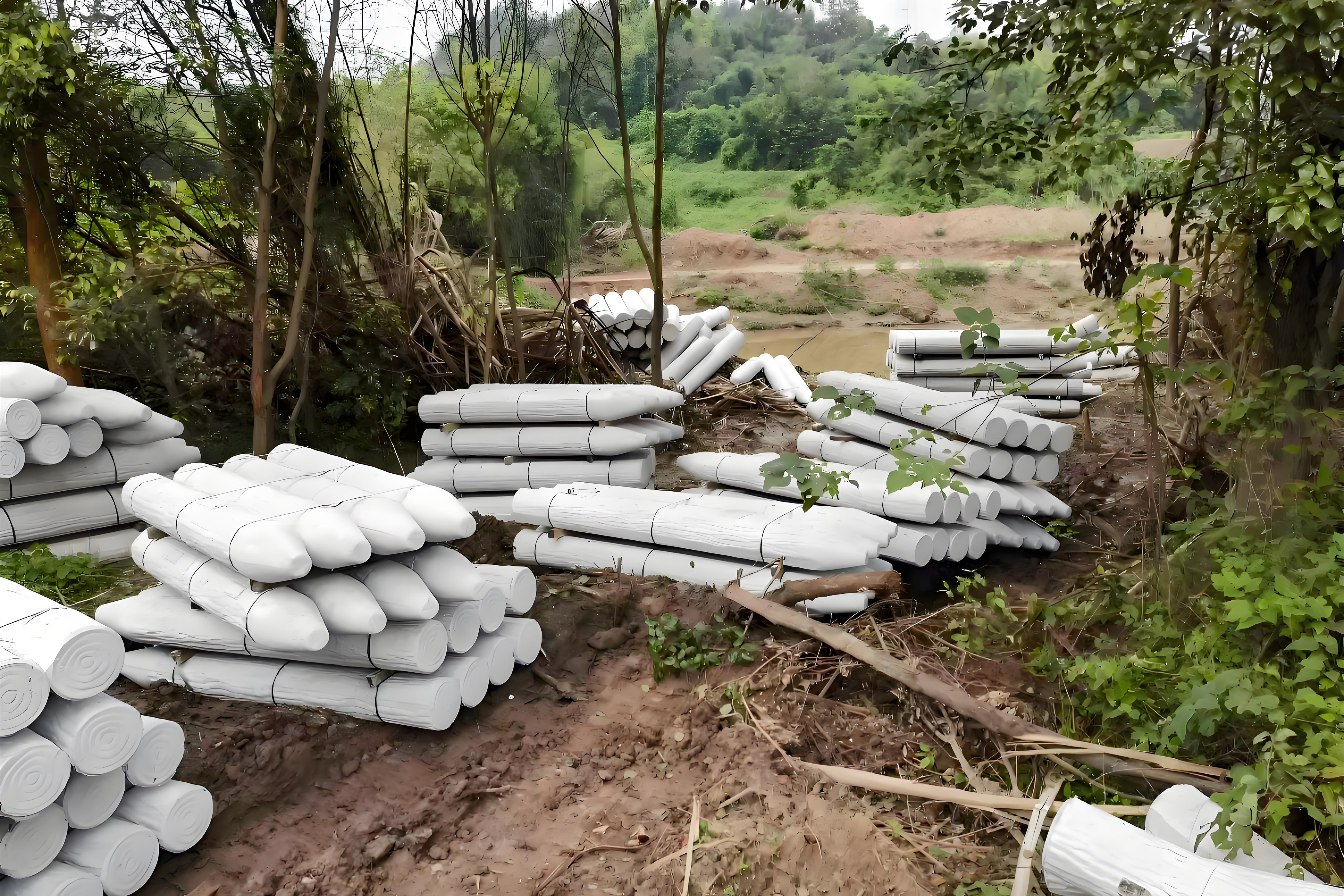 水泥樁批發廠家泓樺錦嘉-仿木樁施工后出現松動該怎么加固？